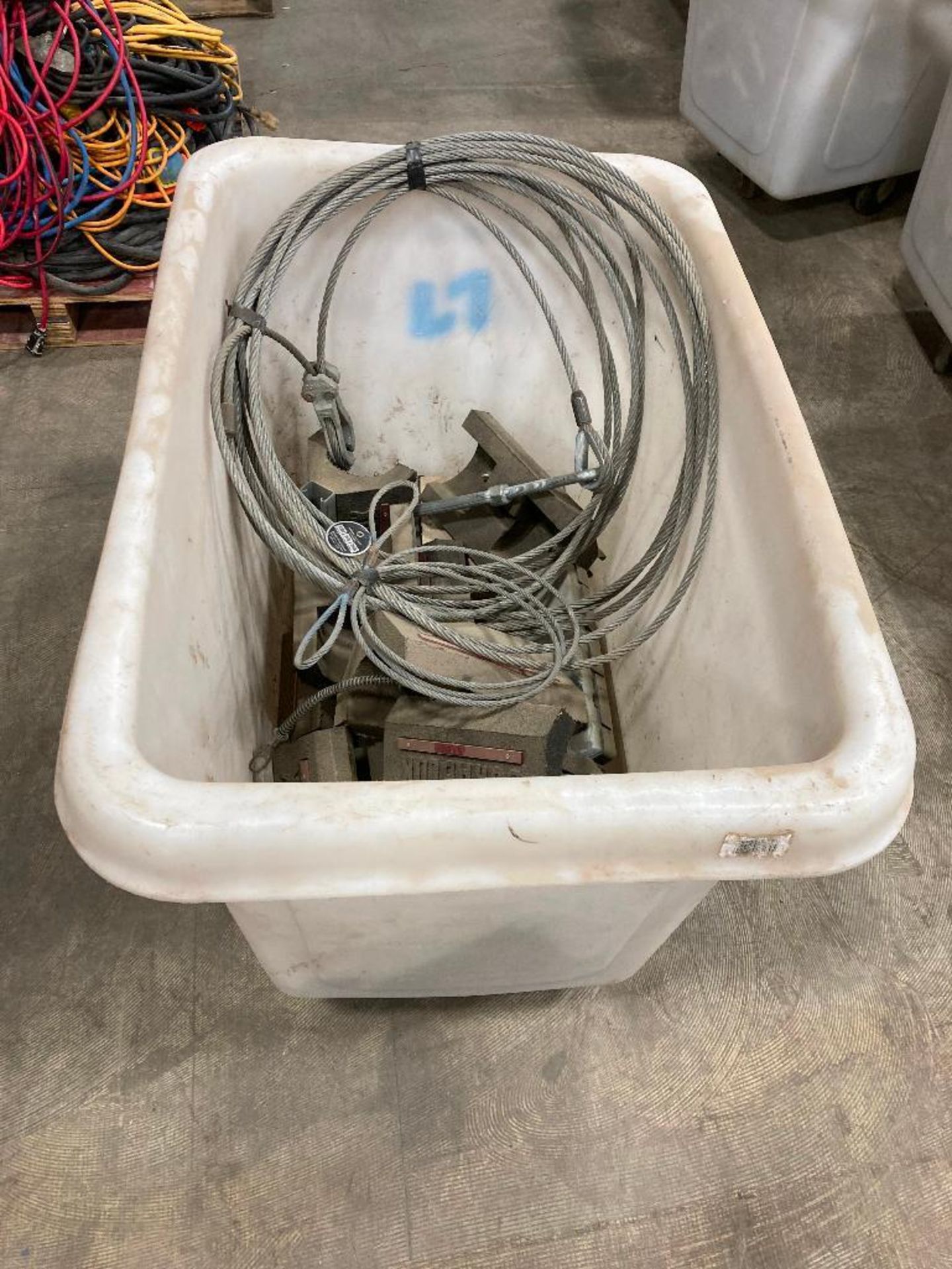 24" X 36" Material Bin w/ Asst. Cable, Durabloks, etc. - Image 4 of 5