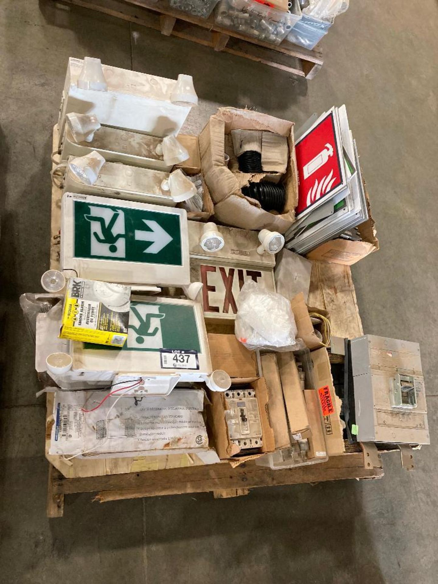 Pallet of Asst. Breakers, Exit Signs, Emergency Lighting, Fuses, etc. - Image 2 of 7