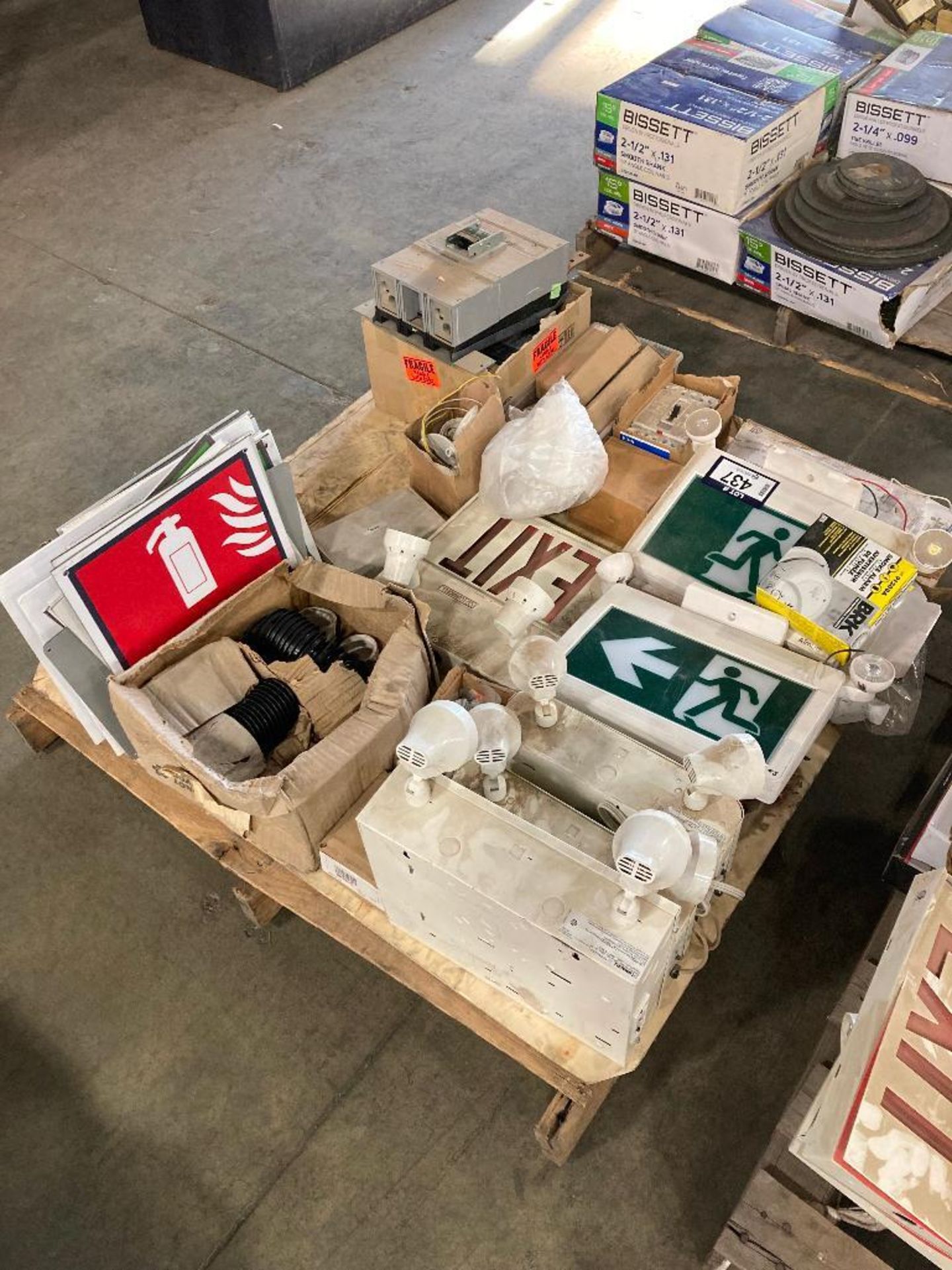 Pallet of Asst. Breakers, Exit Signs, Emergency Lighting, Fuses, etc. - Image 4 of 7