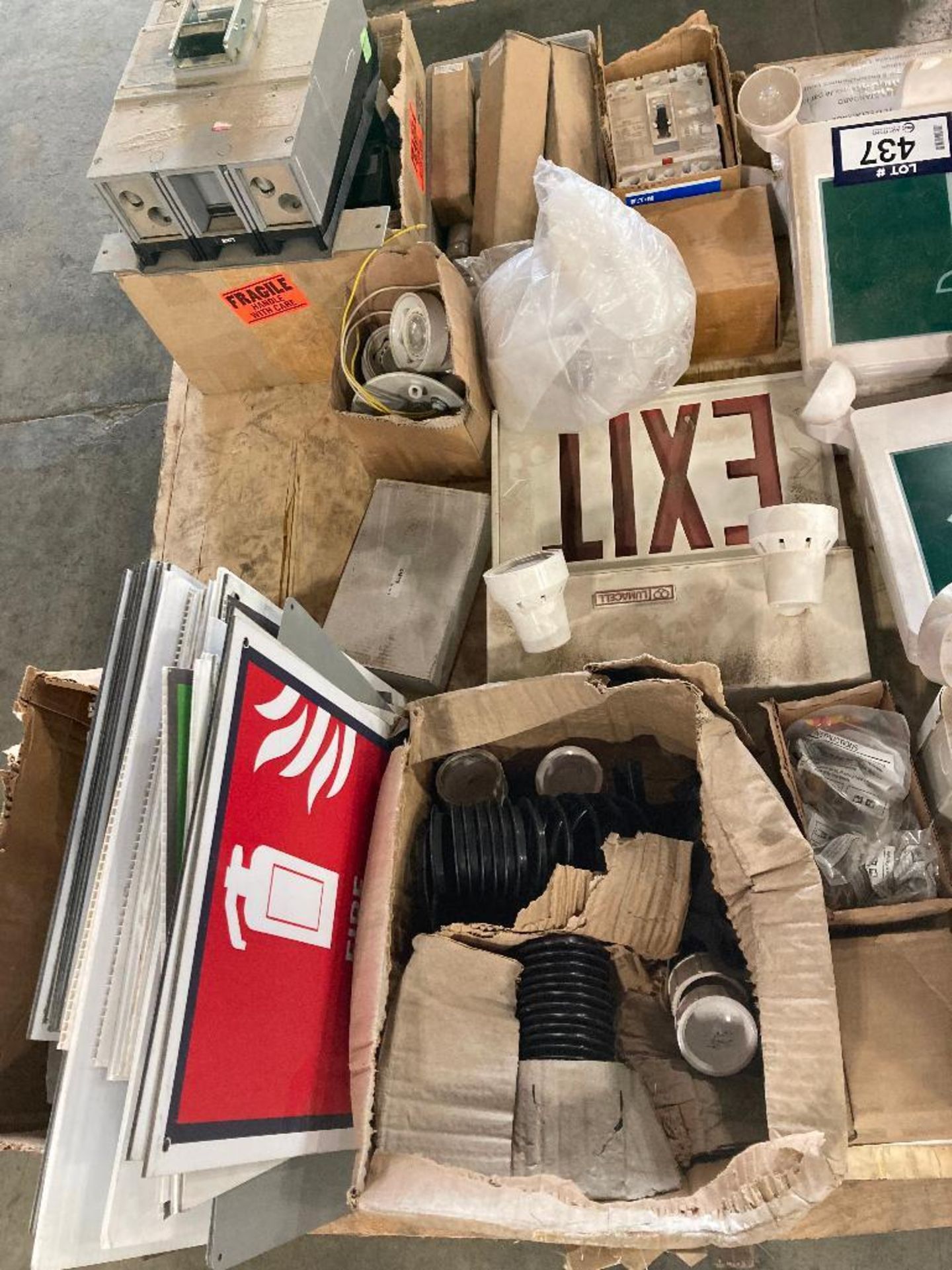 Pallet of Asst. Breakers, Exit Signs, Emergency Lighting, Fuses, etc. - Image 7 of 7