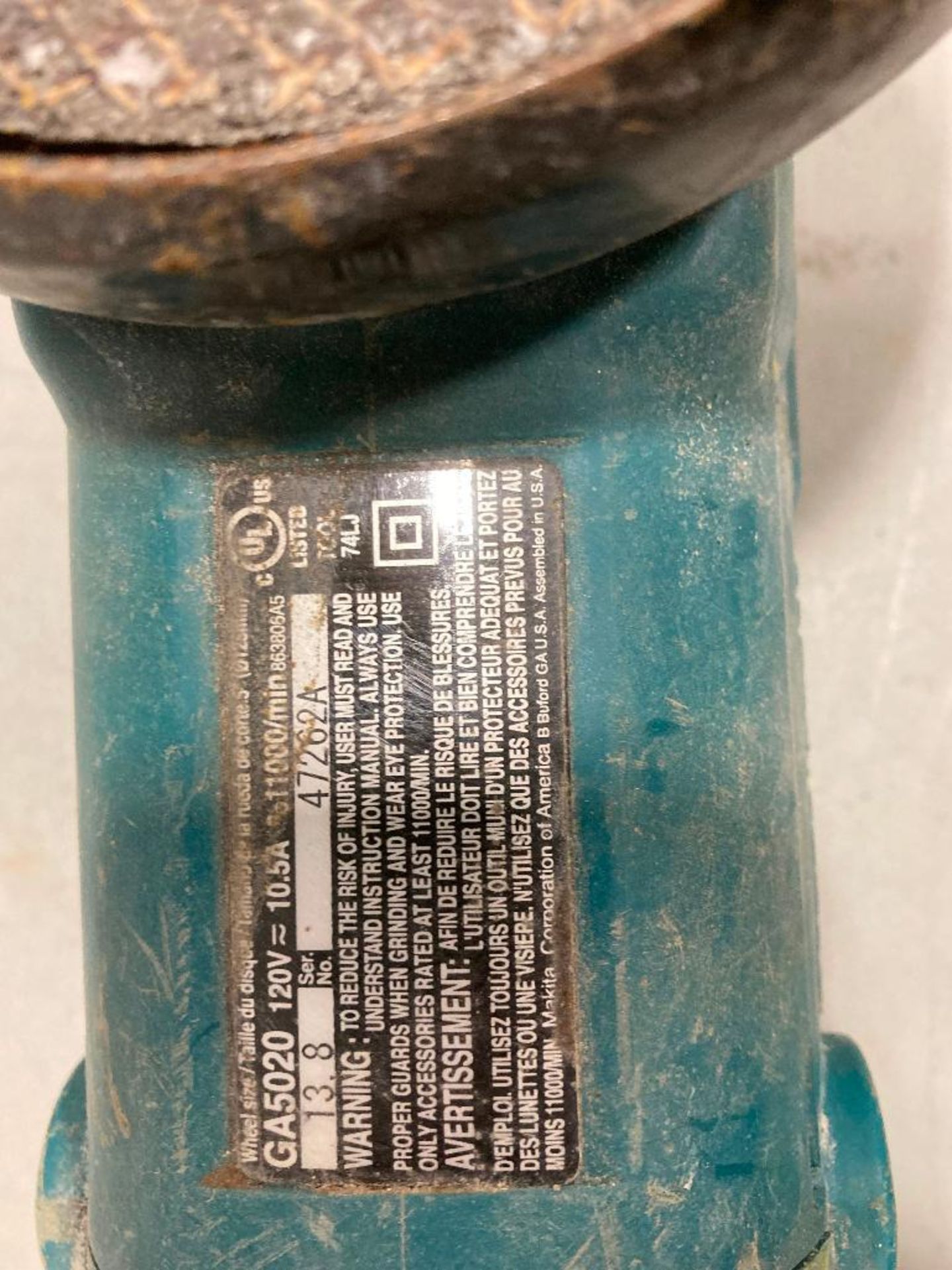 Lot of (4) Asst. Makita Angle Grinders - Image 10 of 10
