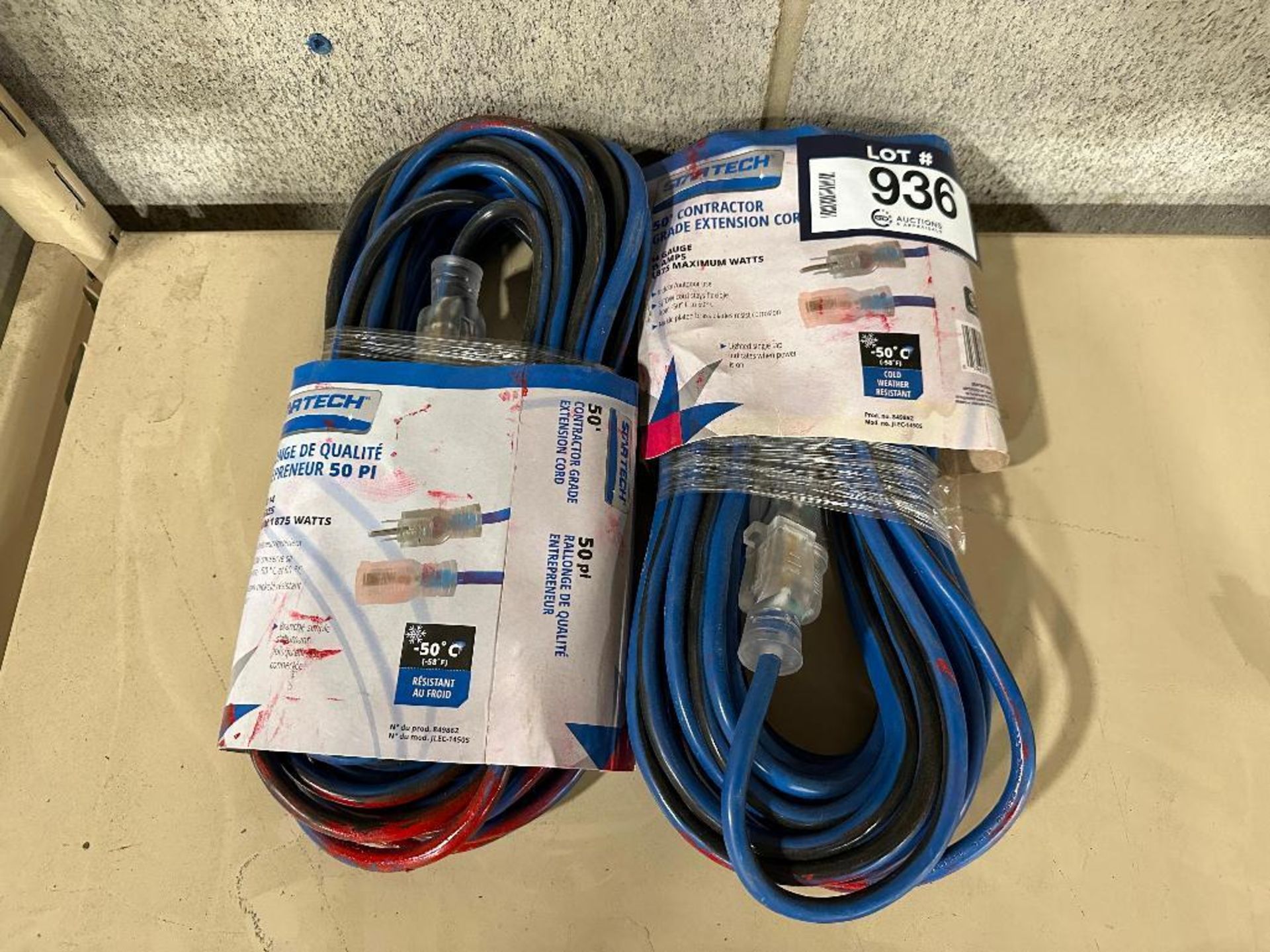 Lot of (2) Startech 50' Contractor Grade Extension Cords - Image 3 of 3