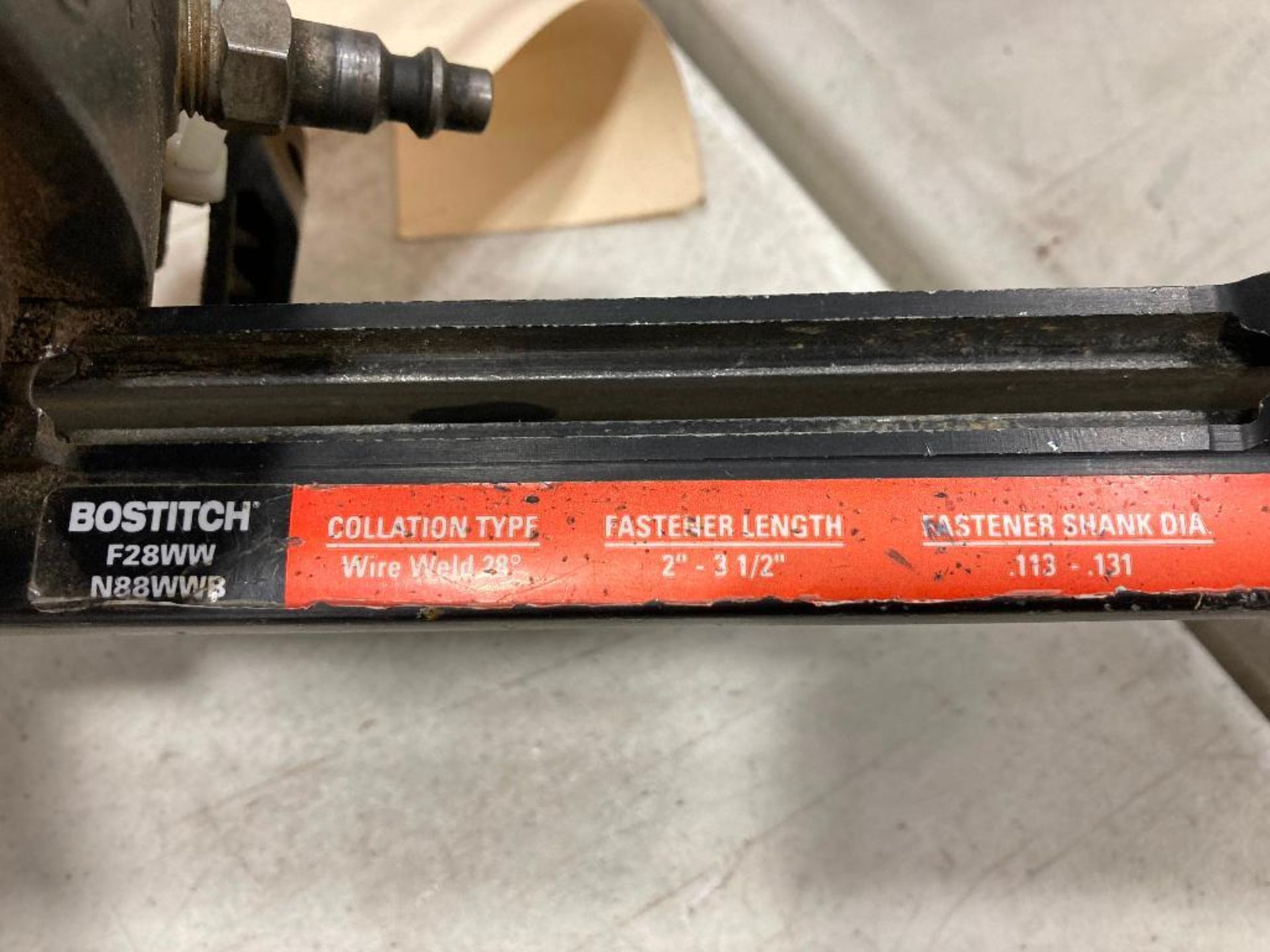 Lot of (1) Bostitch F28WW Nailer and (1) Bostitch F21PL - Image 6 of 7