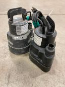 Lot of (2) Mastercraft Thermoplastic Submersible Utility Pumps