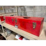 Lot of (2) Asst. Red Tool Boxes