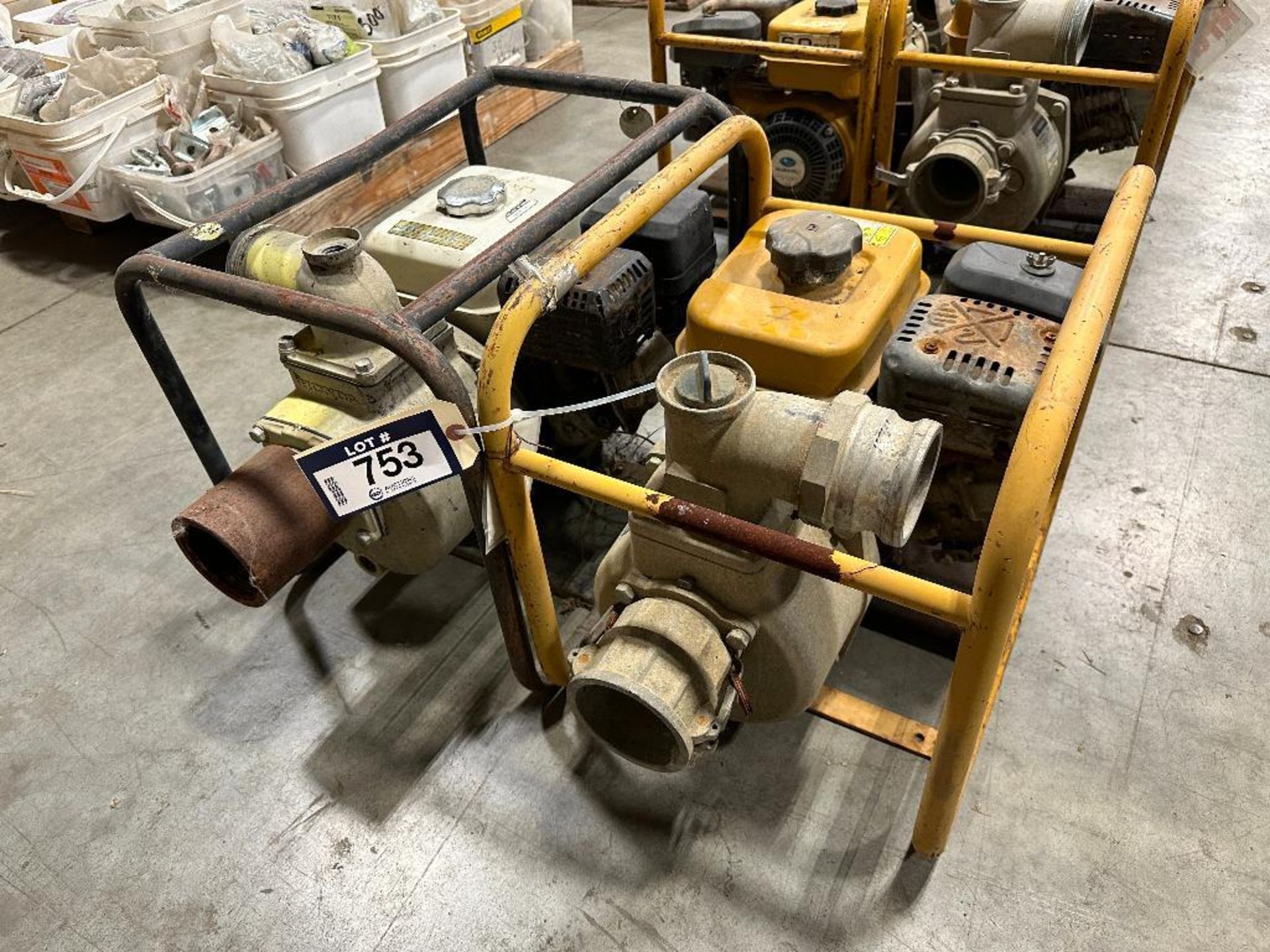 Lot of (2) Asst. 3" Gas Water Pumps - Image 2 of 5