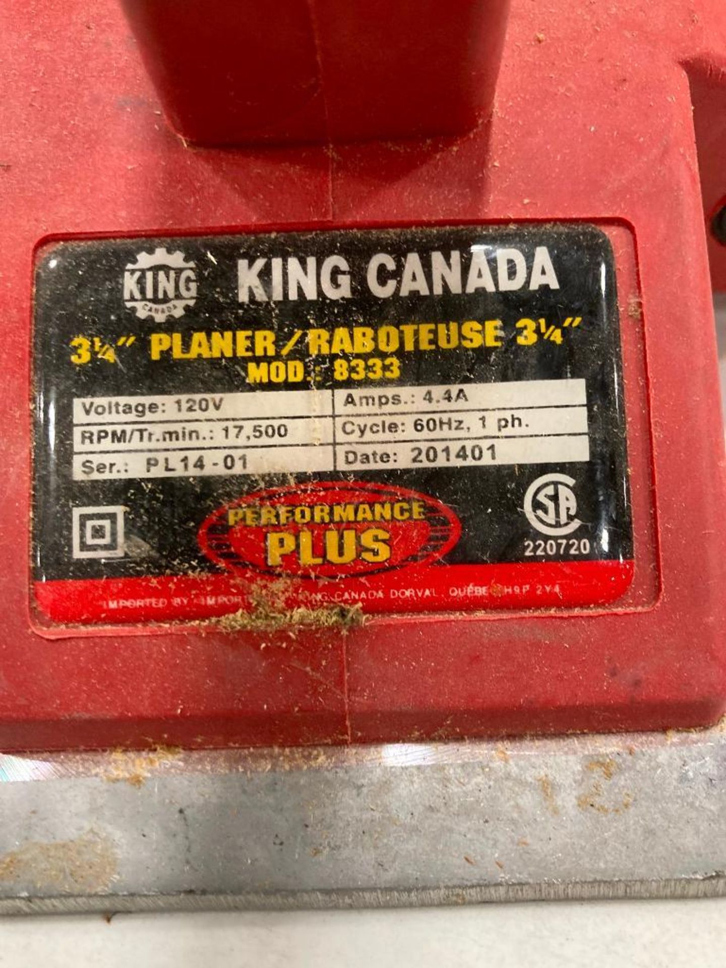 King Canada 3-1/4" Planer - Image 5 of 5