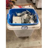 24" X 36" Material Bin w/ Asst. Brackets, Clips, etc.