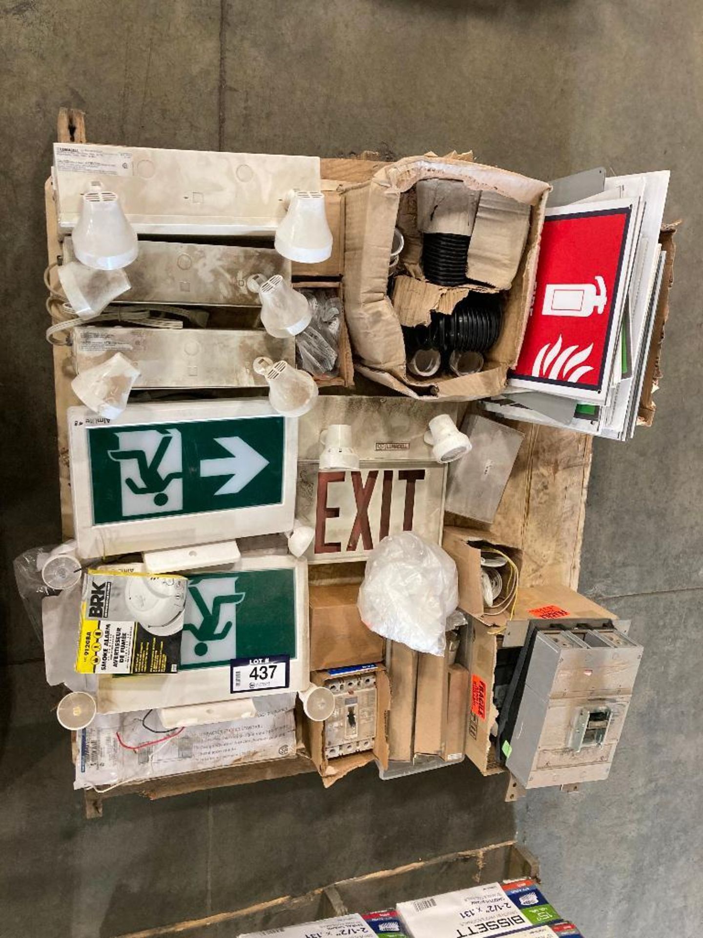 Pallet of Asst. Breakers, Exit Signs, Emergency Lighting, Fuses, etc. - Image 5 of 7