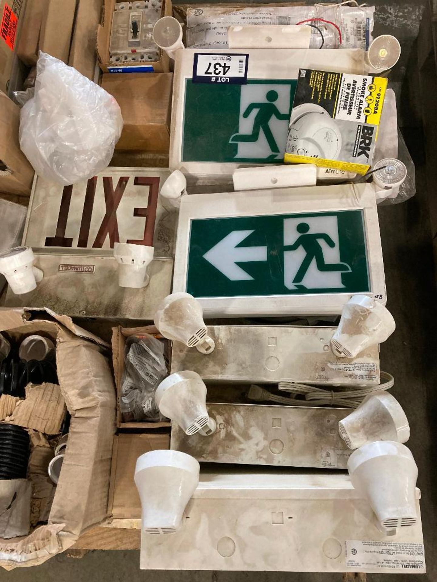 Pallet of Asst. Breakers, Exit Signs, Emergency Lighting, Fuses, etc. - Image 6 of 7