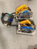 Lot of (2) DeWalt DWE575 Lightweight Circular Saws