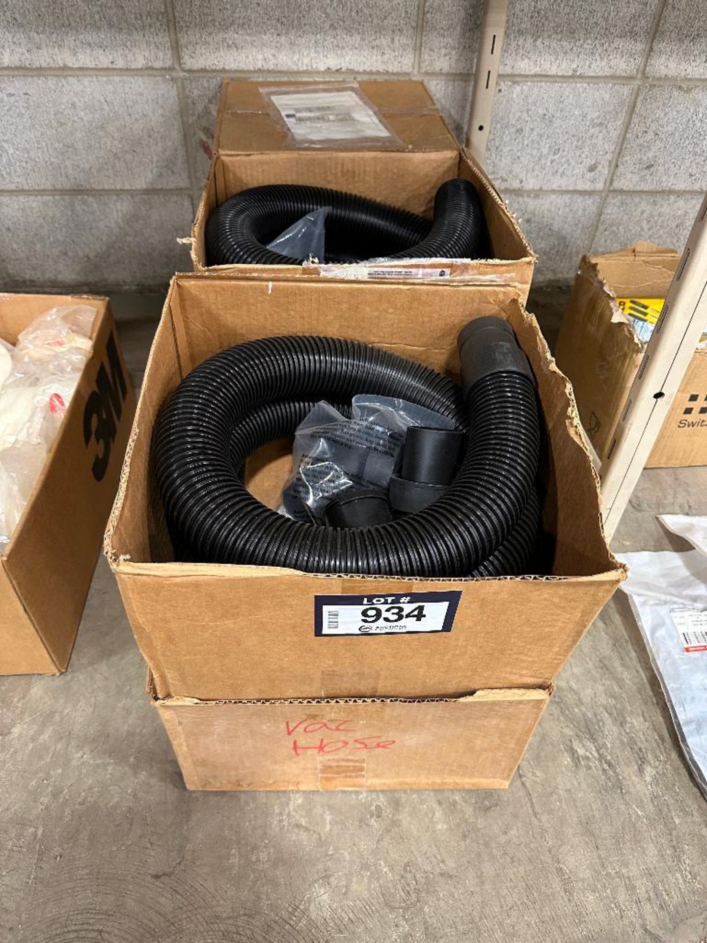 Lot of (6) Boxes of Asst. Vacuum Hose