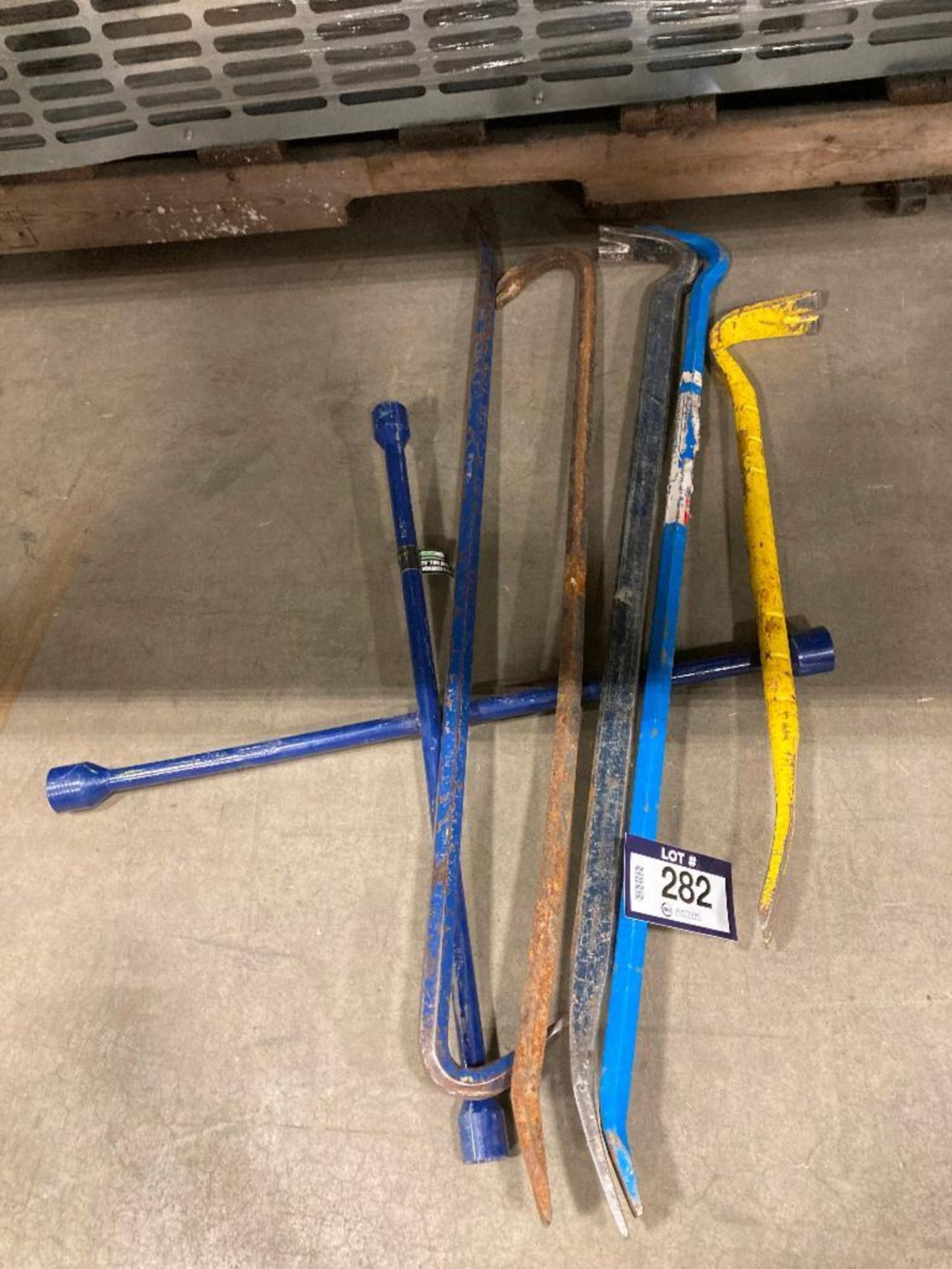 Lot of (4) Asst. Crowbars & (1) Lug Wrench - Image 2 of 3