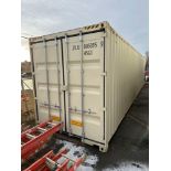 Single Use 40' High Cube Shipping Container with (2) Doors