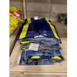 Lot of (9) Asst. Blue Safety Vests