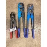 Lot of (3) Asst. Pipe Crimping Tools