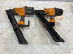 Lot of (2) Bostitch MCN250 Pneumatic Nailers