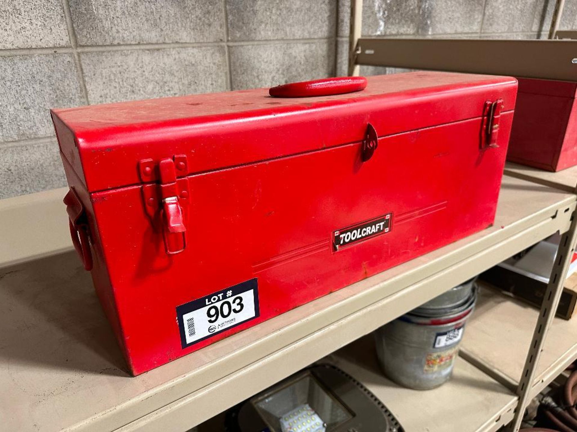 Toolcraft Red Tool Box - Image 2 of 3