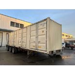 Single Use 40' High Cube Shipping Container with (4) Side Doors & Fork Pockets