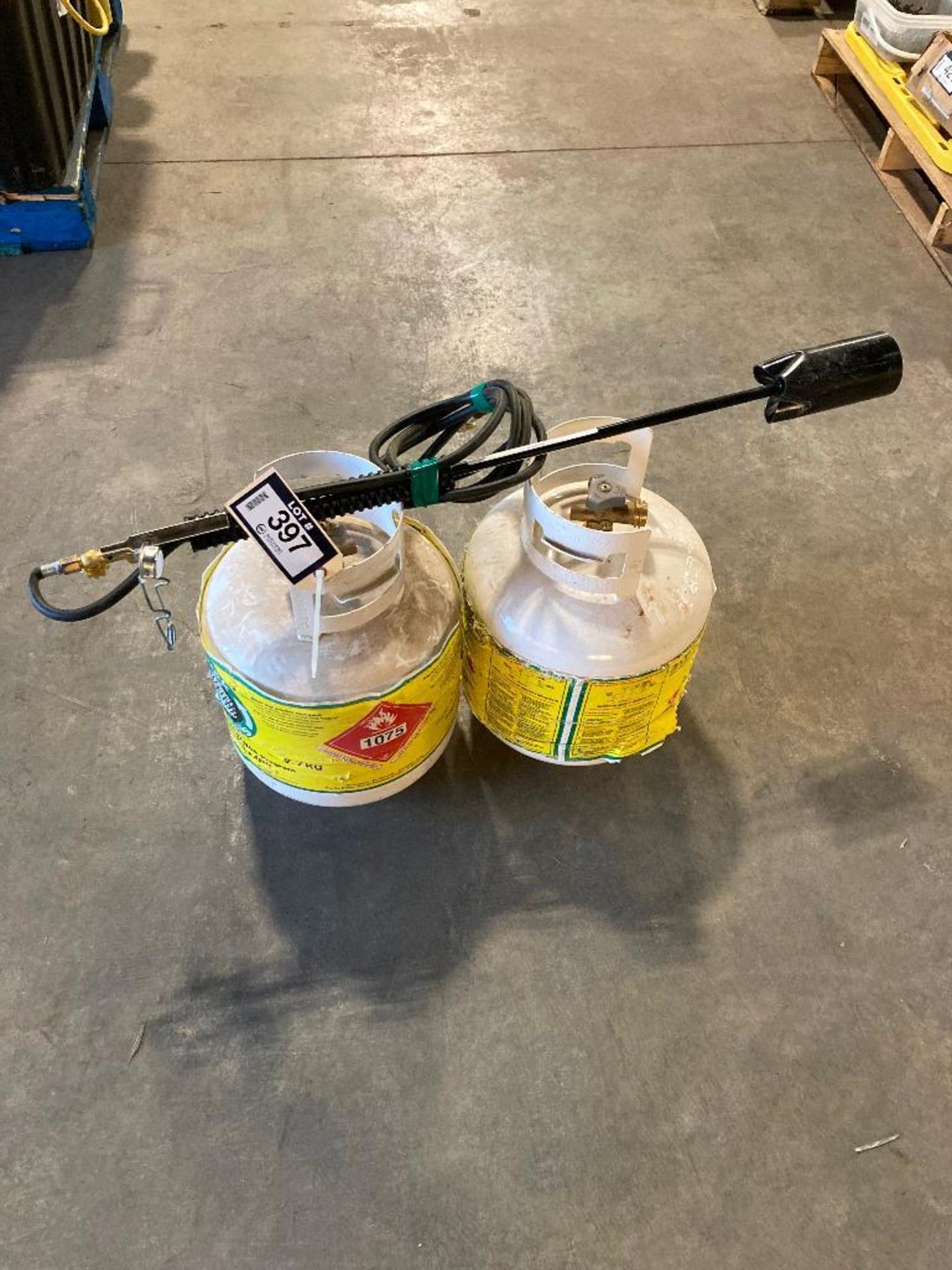 Lot of (2) Propane Tanks and Torch