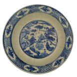 A CHINESE EXPORT ZHANGZHOU ‘SWATOW’ BLUE AND WHITE PORCELAIN CHARGER, WANLI PERIOD 1573 - 1620