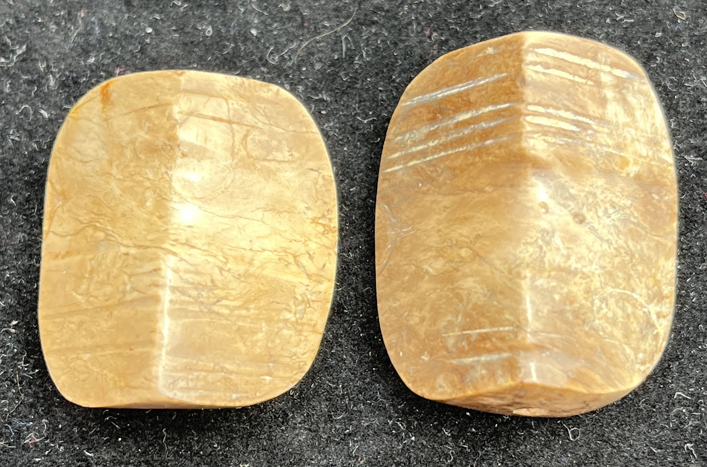 TWO CHINESE JADE CONG PENDANT FRAGMENTS, LIANGZHU CULTURE, 3300 – 2300 BC - Image 6 of 7