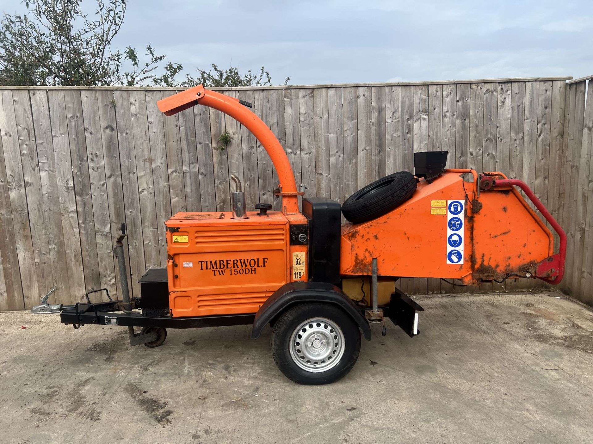 TIMBERWOLF TW150H TOWABLE DIESEL WOOD CHIPPER *LOCATION NORTH YORKSHIRE* - Image 6 of 6