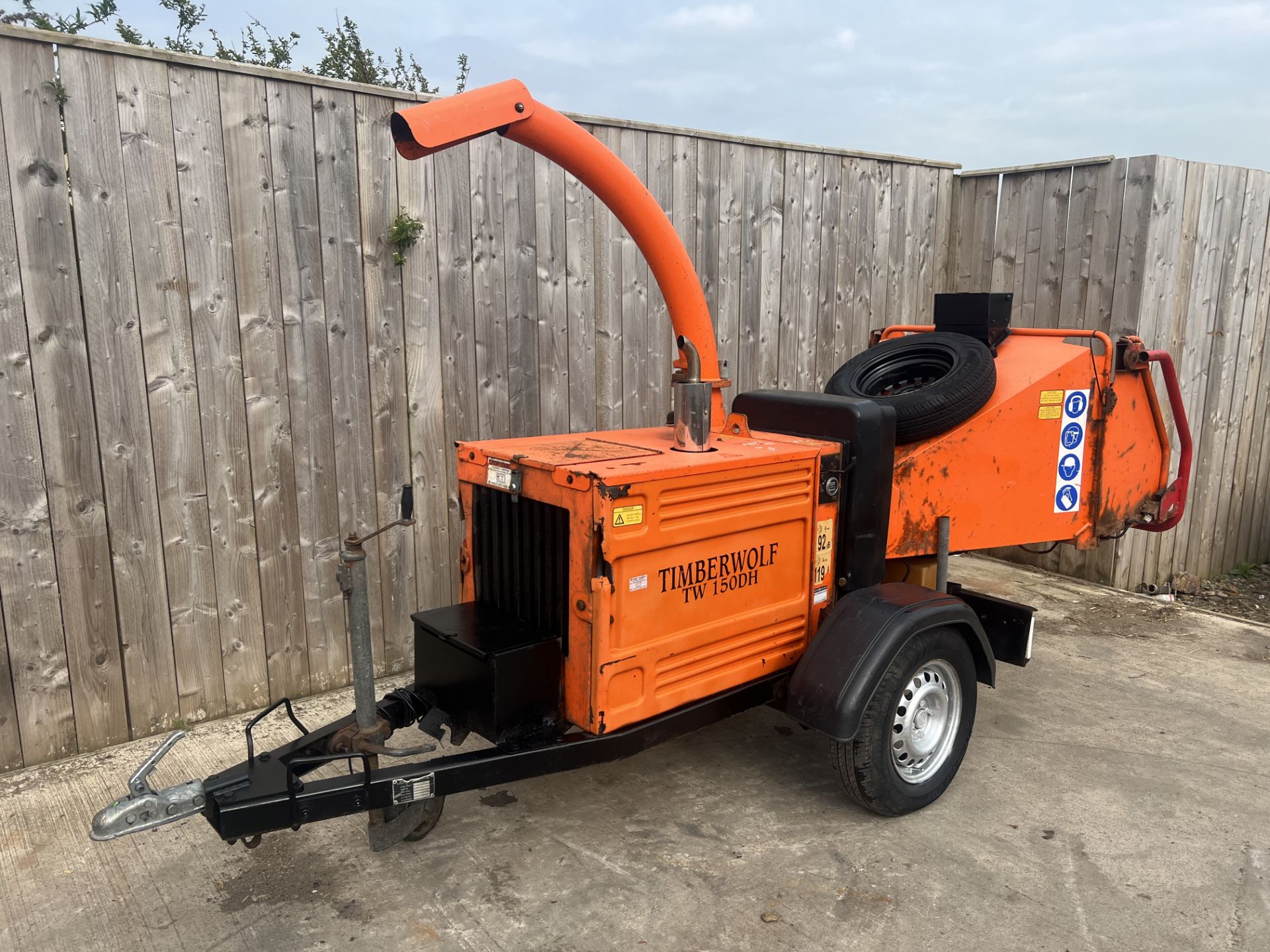 TIMBERWOLF TW150H TOWABLE DIESEL WOOD CHIPPER *LOCATION NORTH YORKSHIRE* - Image 4 of 6