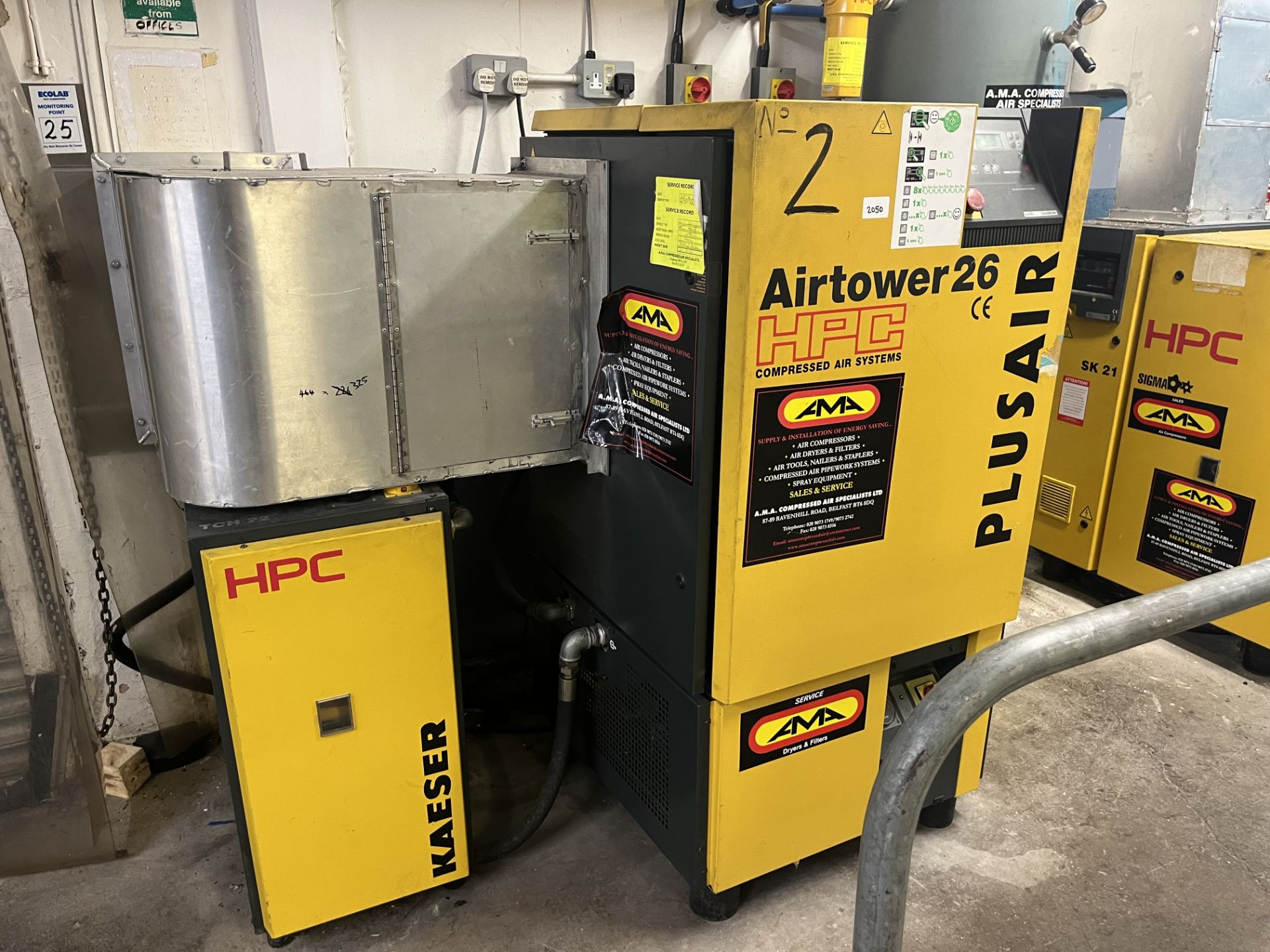 HPC AIRTOWER 26 COMPRESSOR  COMPRESSOR  COLLECTION ARMAGH N.IRELAND - Image 7 of 7