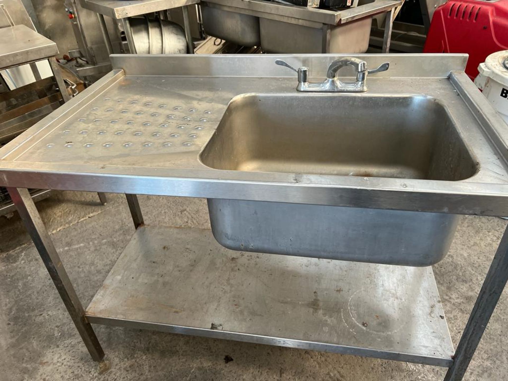 STAINLESS SINGLE SINK UNIT  LOCATION CO.DOWN N.IRELAND