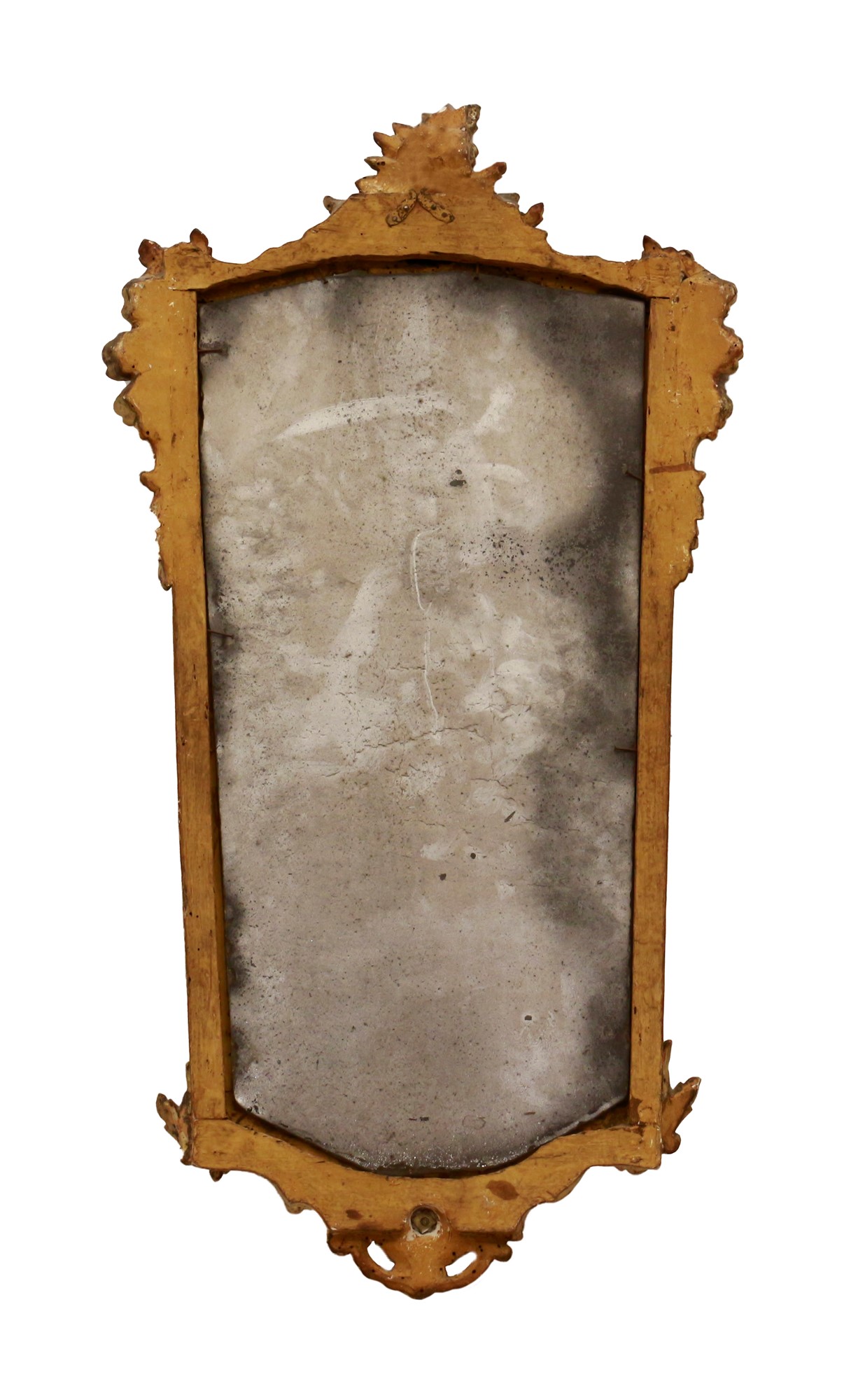 Coppia di specchiere Luigi XVI. Cornice con cimasa a pinnacchio e drappi degradanti con calate e dec - Image 4 of 6