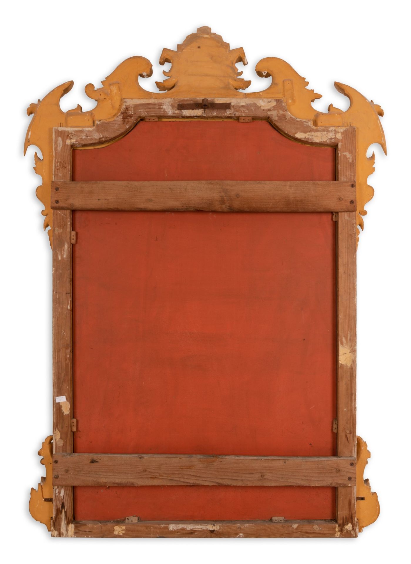 Specchiera in legno dorato con cimasa intagliata - Image 2 of 3