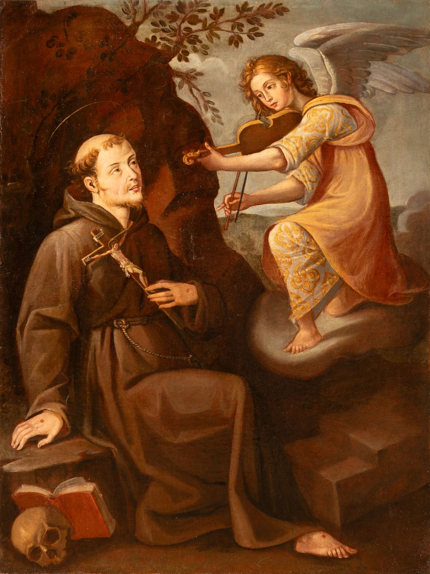 Estasi di S.Francesco con angelo musicante