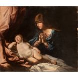 Madonna orante con Bambino dormiente