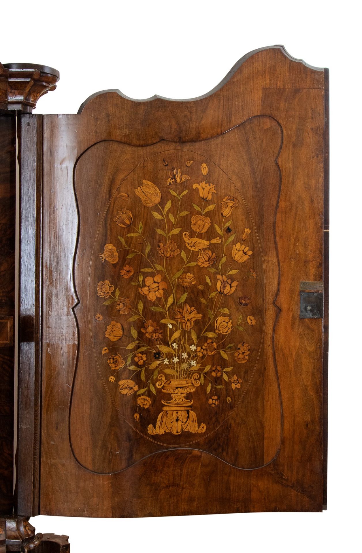 Grande ed importante trumeau olandese degli inizi del XVIII secolo in legno di rovere lastronato in  - Image 6 of 26