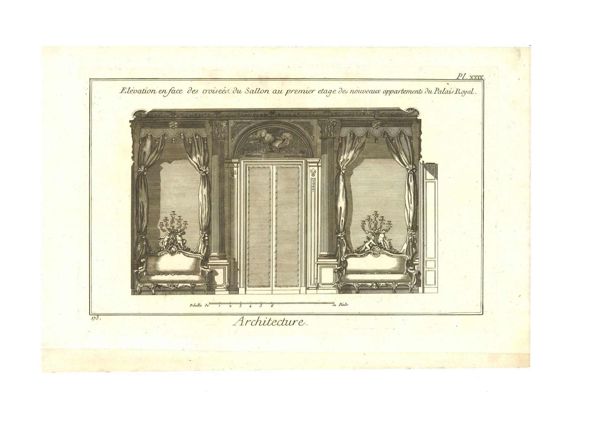 Lotto di tre incisioni dal titolo "Architecture" tratte dall'edizione ginevrina dell' "Encyclopédie, - Image 5 of 6