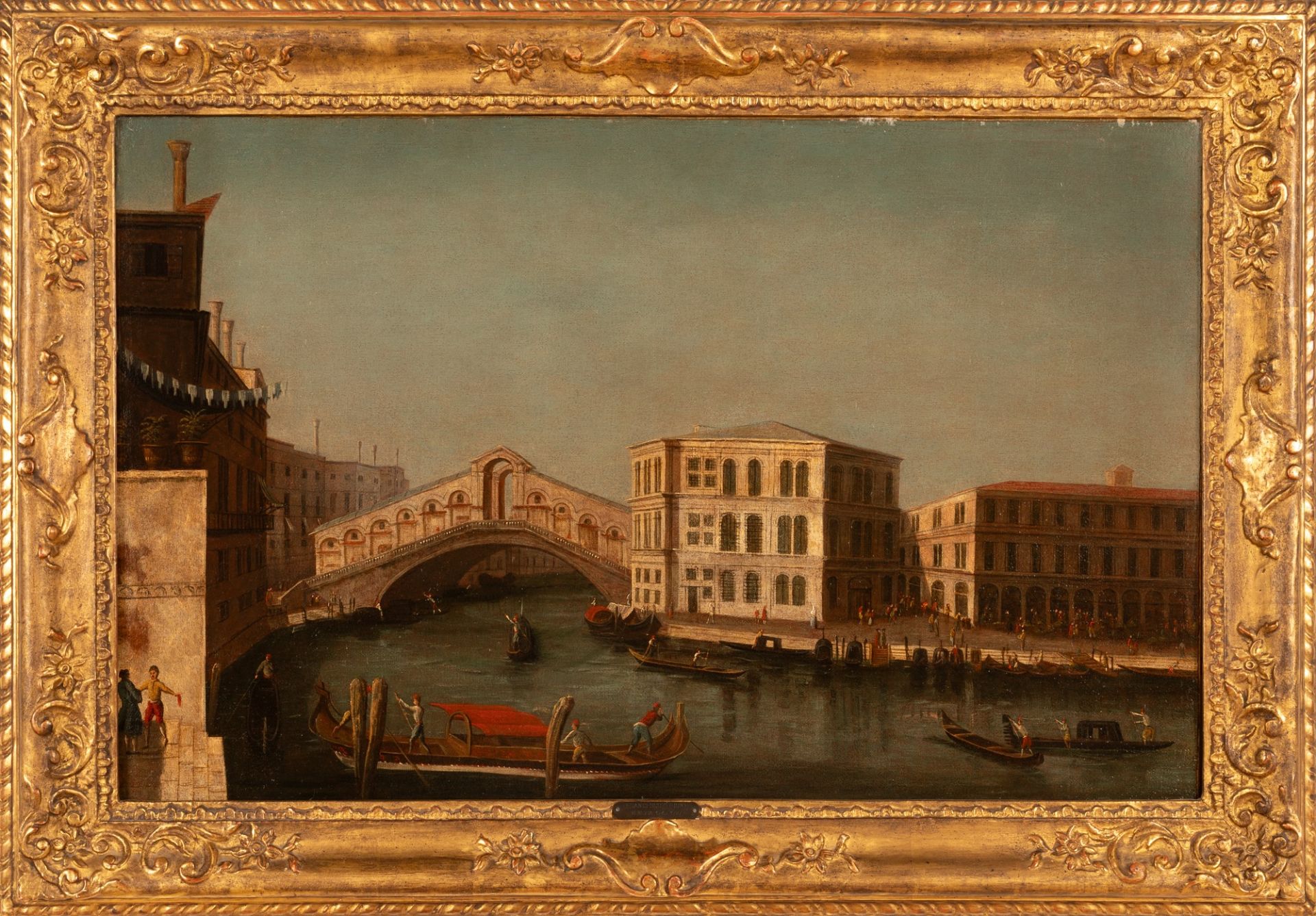 Coppia di vedute raffiguranti Venezia: il Canal Grande verso Cannaregio con la chiesa di San Geremia - Image 10 of 21