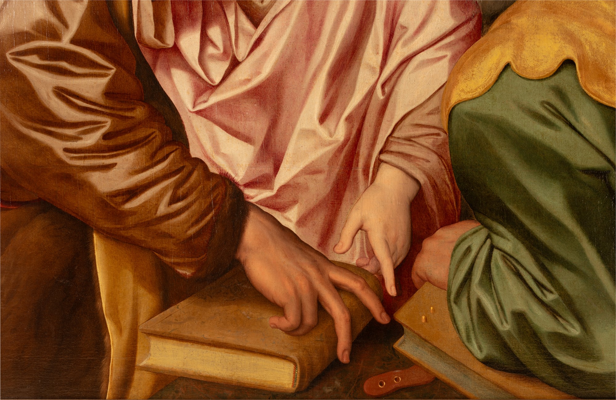 Cristo tra i dottori con l’arrivo di Maria e Giuseppe - Image 9 of 13