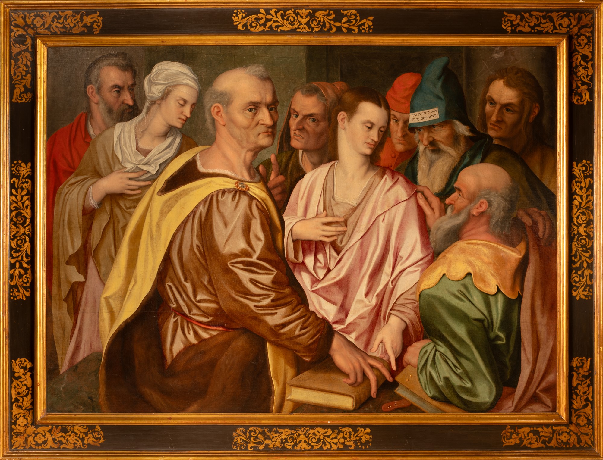 Cristo tra i dottori con l’arrivo di Maria e Giuseppe - Image 4 of 13