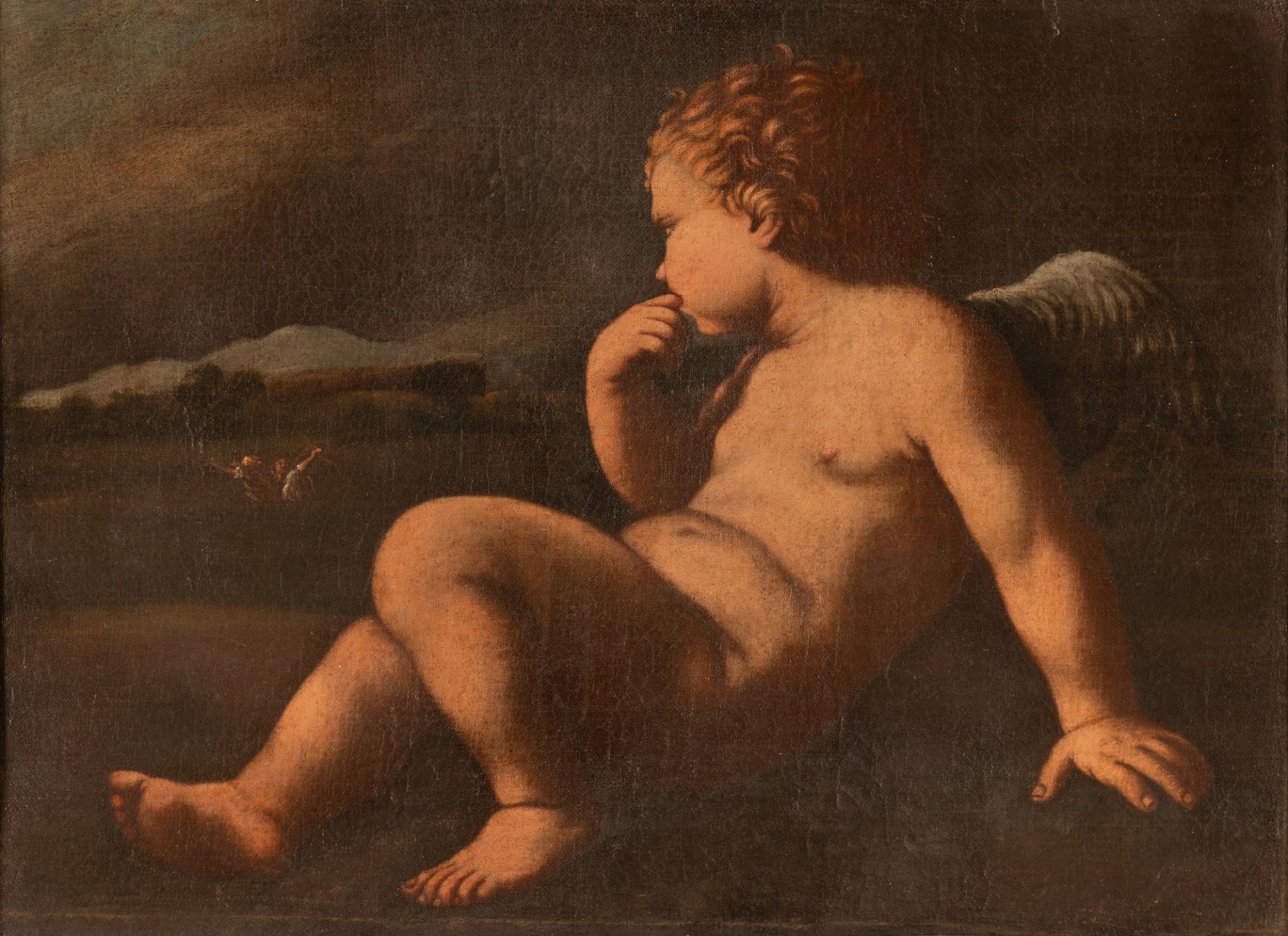 Pandant di Putti, uno dormiente, l'altro assiso. - Bild 14 aus 18