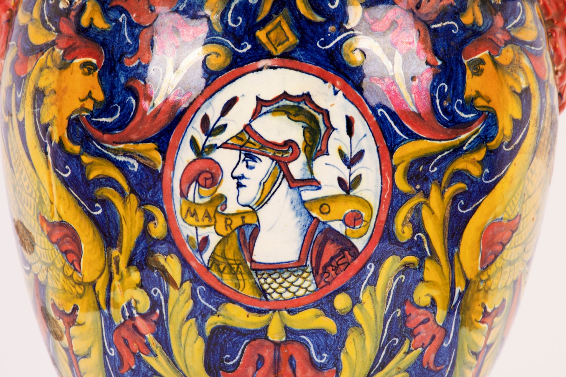 Grande vaso a lustro rosso e oro. Manifattura Gualdo Tadino, inizi del XX secolo. - Image 5 of 6
