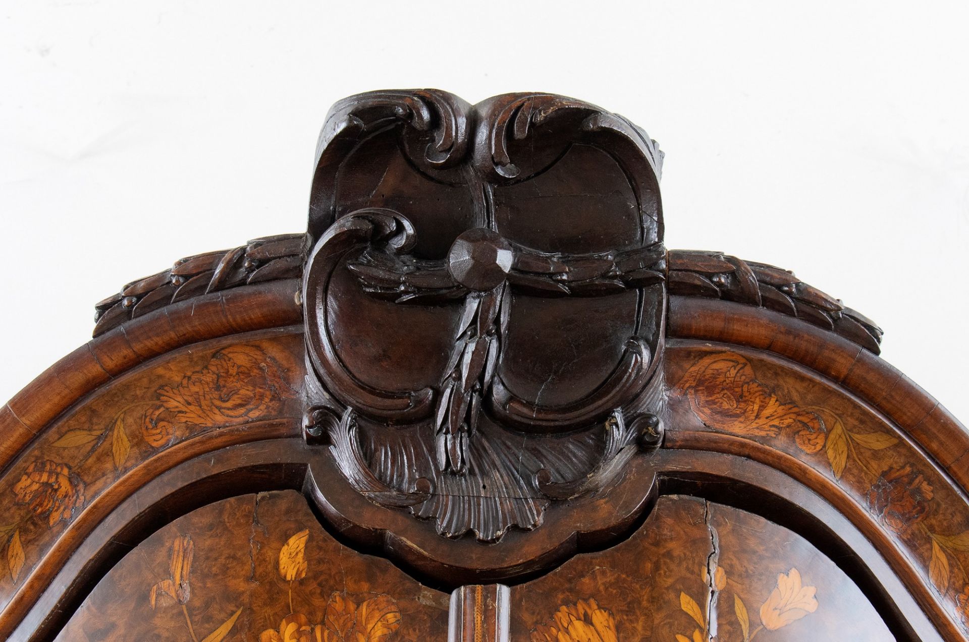 Grande ed importante trumeau olandese degli inizi del XVIII secolo in legno di rovere lastronato in  - Image 21 of 26