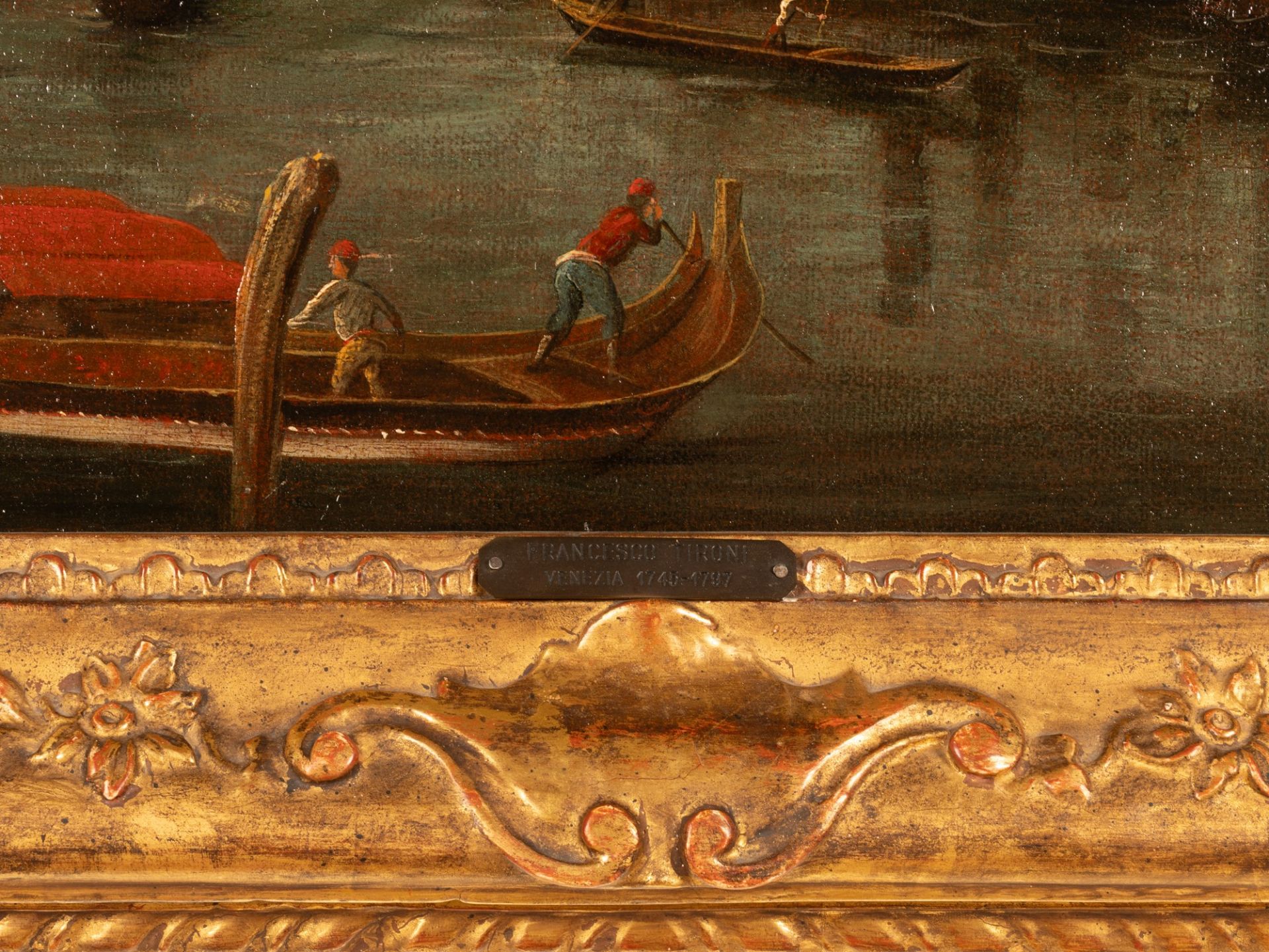 Coppia di vedute raffiguranti Venezia: il Canal Grande verso Cannaregio con la chiesa di San Geremia - Image 13 of 21