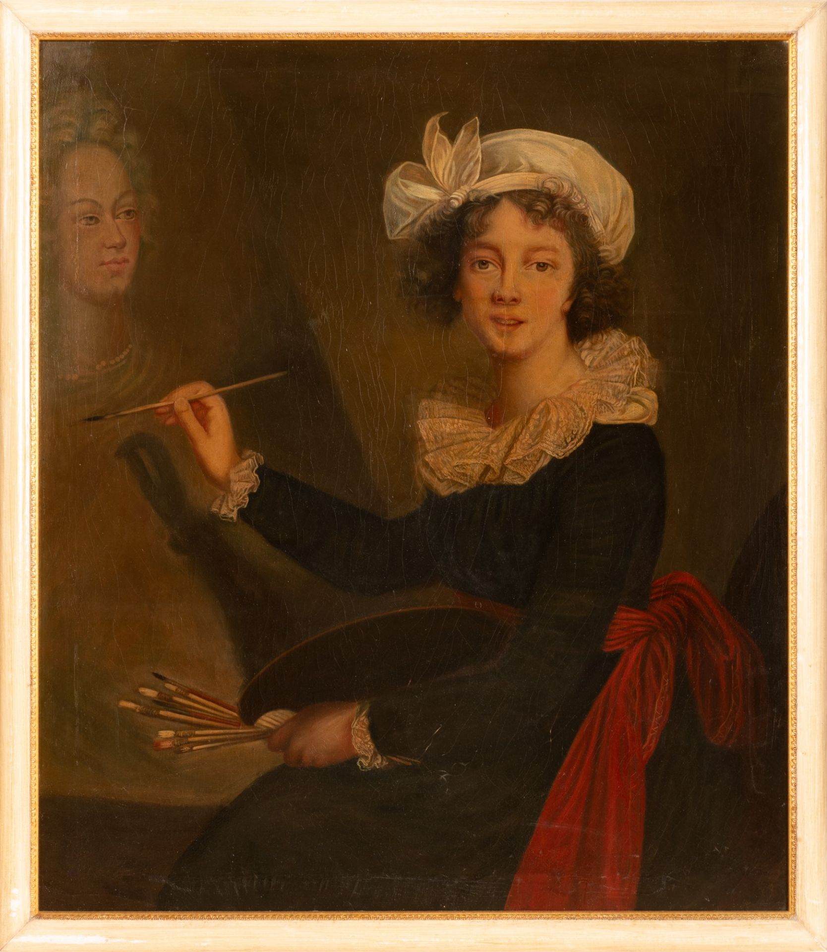 Da un autoritratto della Le Brun mentre dipinge la Regina Maria Antonietta - Image 2 of 3