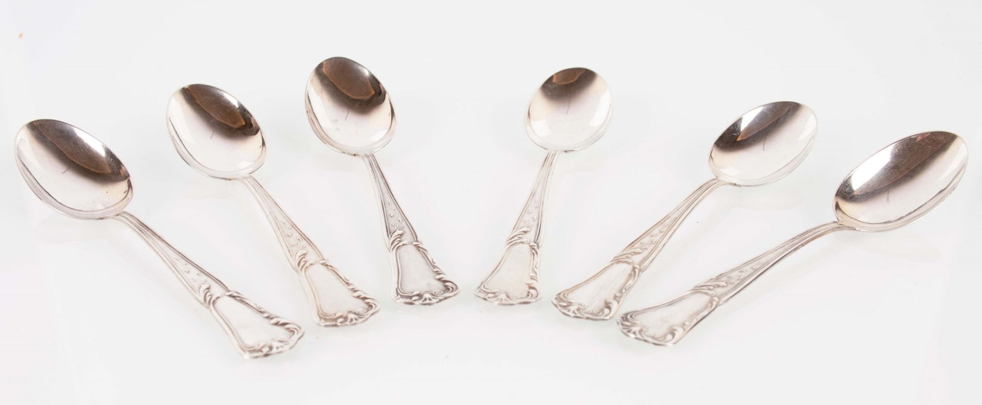 Lotto di 6 cucchiaini da tè in argento 800/000 - Image 2 of 2
