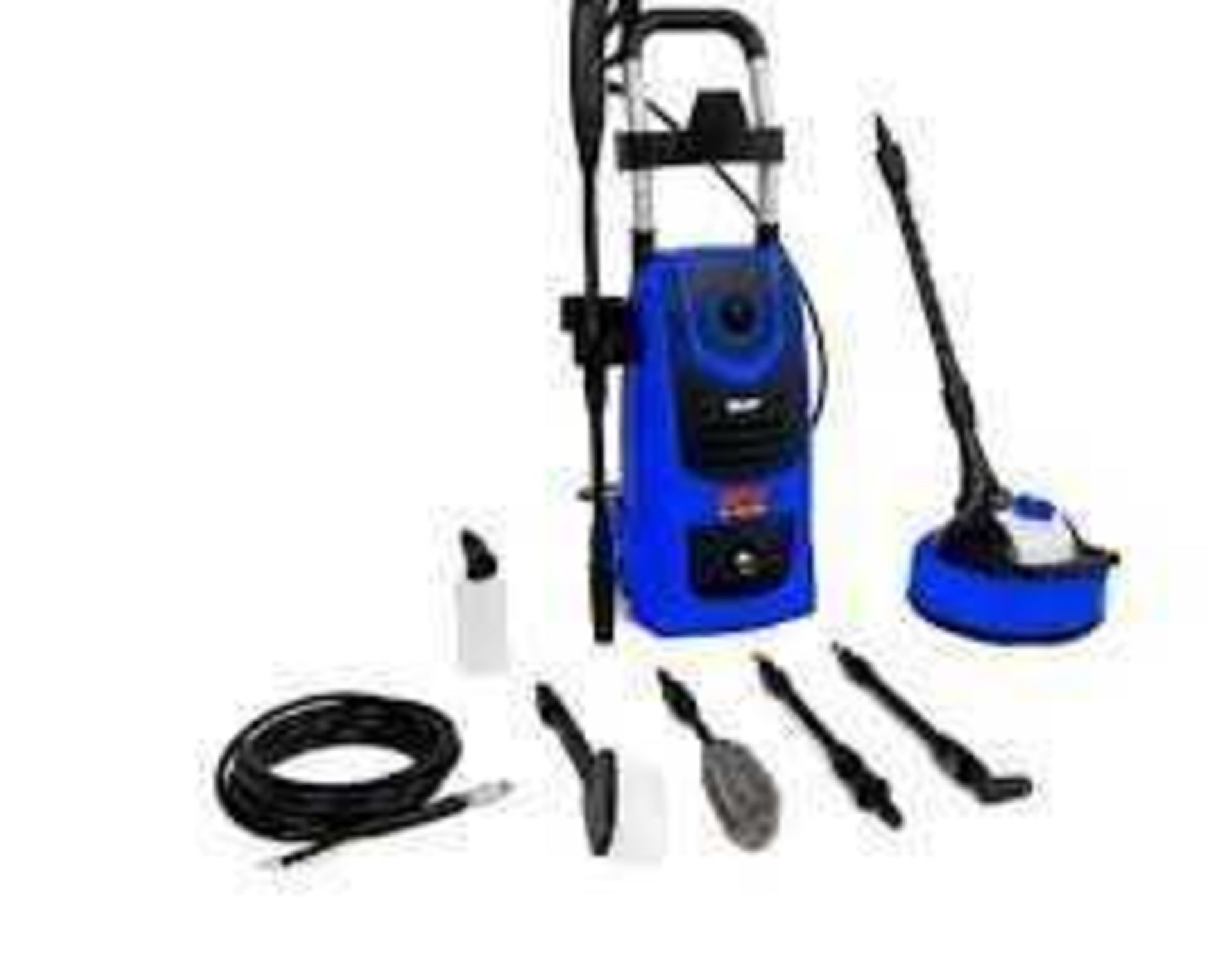 RRP £190 Boxed Brand New Wolf 140 Bar Super Blaster Pressure Washer With Outdoor & Car Accessories