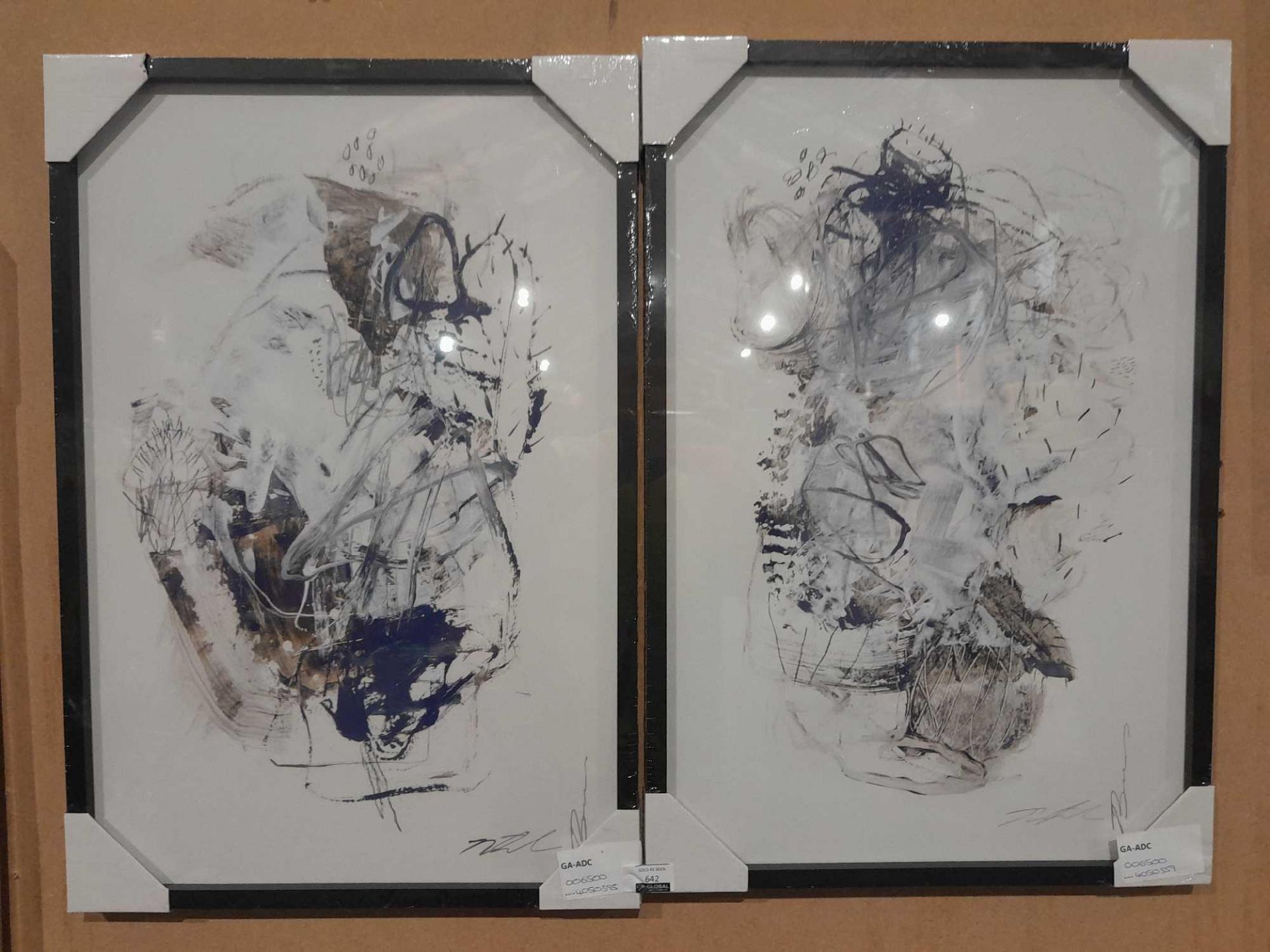 RRP £130 Lot To Contain 2 Natasha Barnes - 'Semblance I' Framed Print, 62 X 42Cm, Blue/Multi - Image 2 of 2