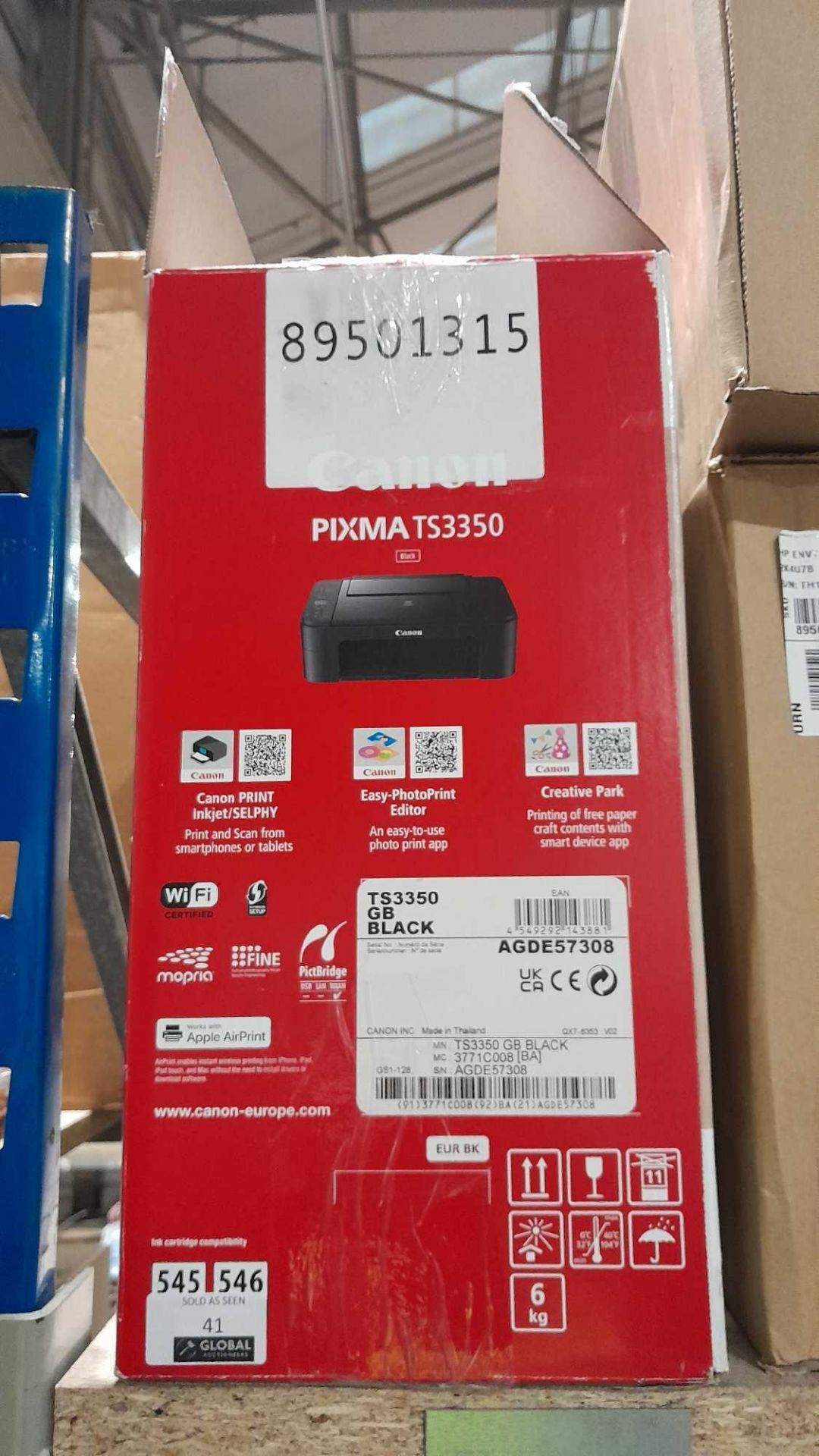 RRP £180 Lot To Contain 3X Boxed Printers, 2X Envy 6030E And Canon Pixma Ts3350 - Image 2 of 2