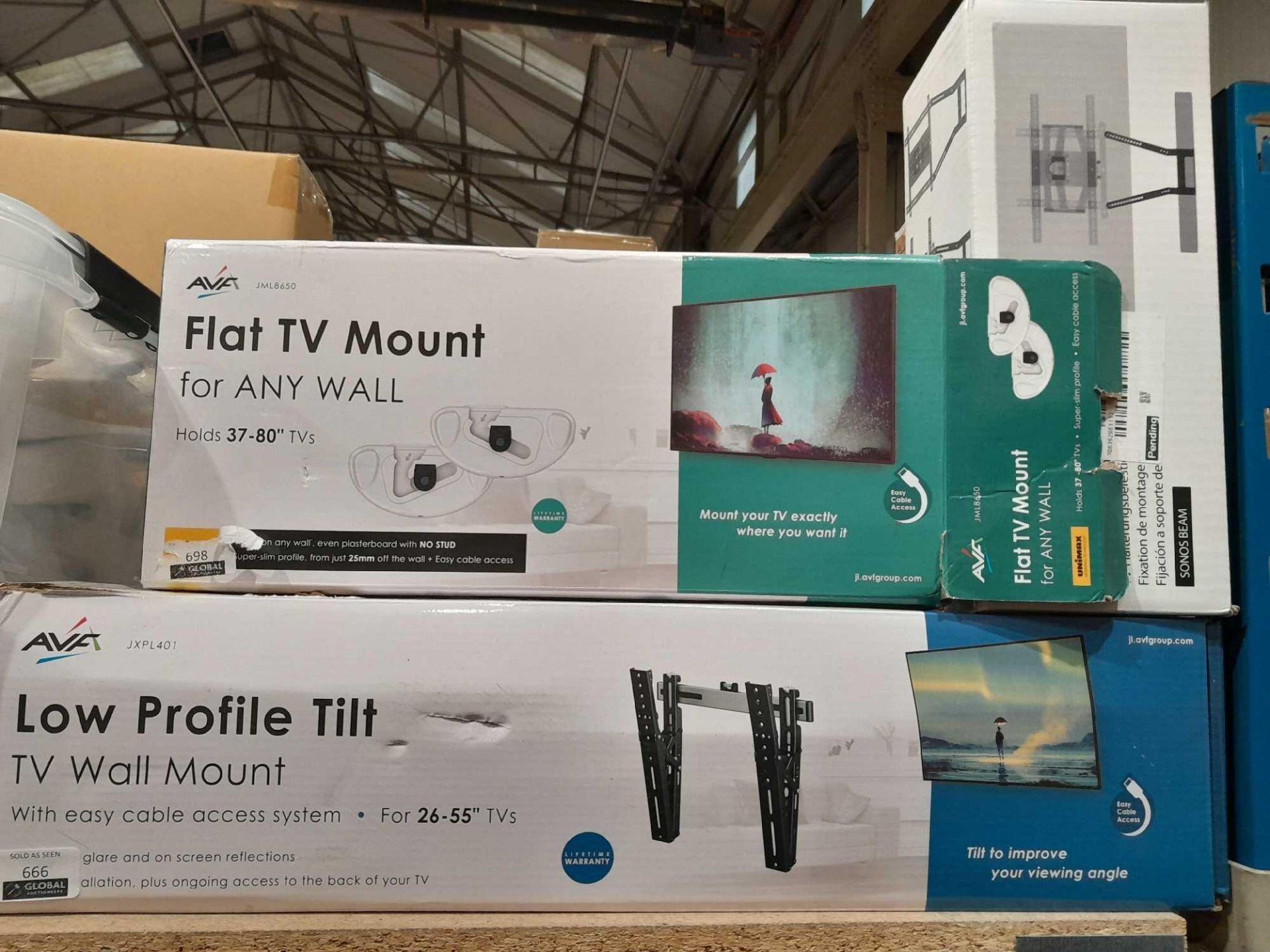 RRP £230 Lot To Contain 3 Boxed Assorted Avf And Flexson Tv Mounts - Image 3 of 3