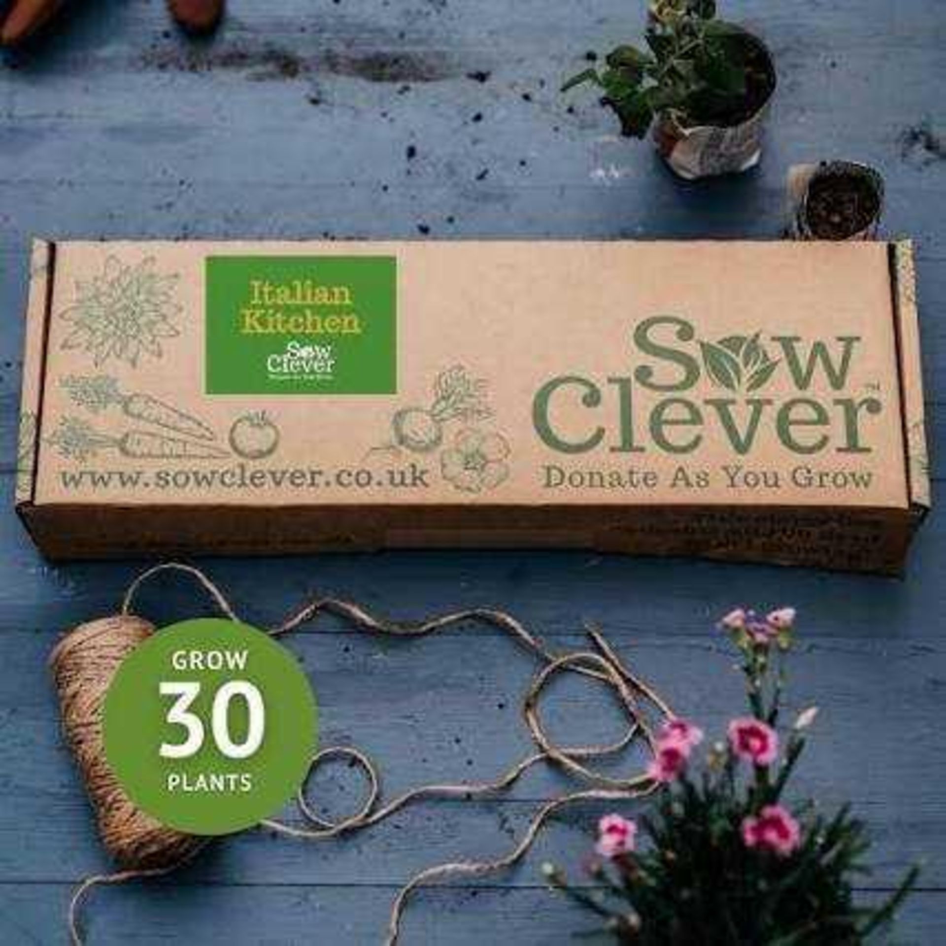 RRP £200 Lot To Contain 10 Boxed Sow Clever Herbs & Salad, Grow Your Own Kits